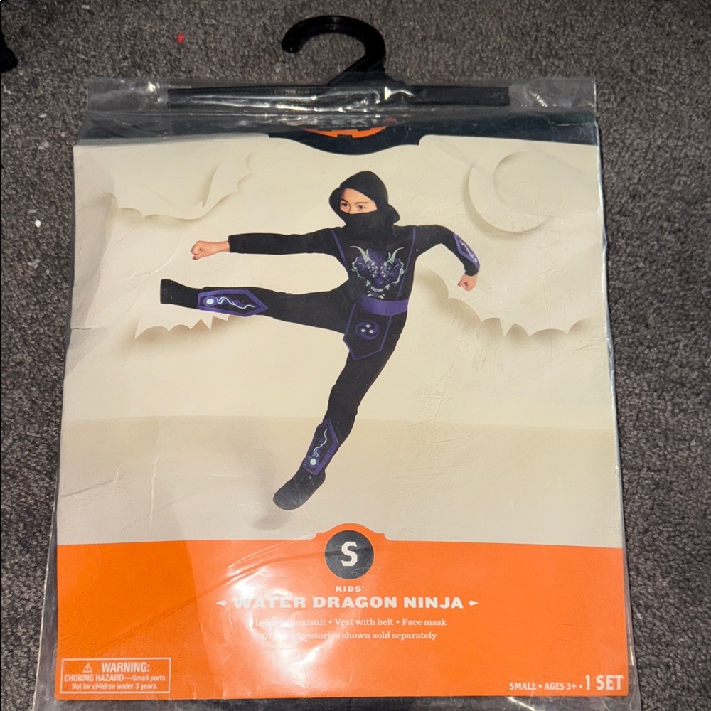 Target Kids Water Dragon Ninja Costume - Black & Purple